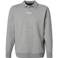 BOSS Green Herren Sweatshirt grau Gold von BOSS Green