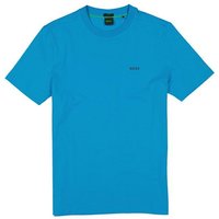 BOSS Green Herren T-Shirt blau Baumwolle von BOSS Green