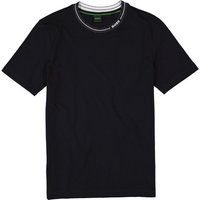 BOSS Green Herren T-Shirt blau Baumwolle von BOSS Green