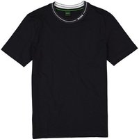 BOSS Green Herren T-Shirt blau Baumwolle von BOSS Green