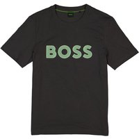 BOSS Green Herren T-Shirt grau Baumwolle von BOSS Green