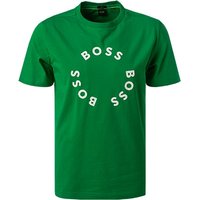 BOSS Green Herren T-Shirt grün Baumwolle von BOSS Green