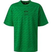 BOSS Green Herren T-Shirt grün Mikrofaser von BOSS Green