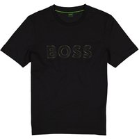 BOSS Green Herren T-Shirt schwarz Baumwolle von BOSS Green