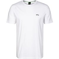 BOSS Green Herren T-Shirt weiß Baumwolle von BOSS Green