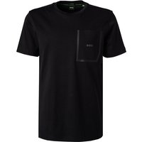 BOSS Green Herren T-Shirt schwarz Baumwolle von BOSS Green