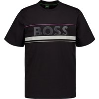 BOSS Green Herren T-Shirt schwarz Baumwolle von BOSS Green