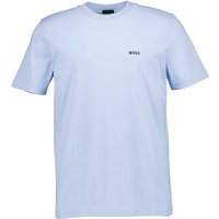 BOSS Green Herren T-Shirt blau Baumwoll-Jersey von BOSS Green