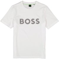 BOSS Green Herren T-Shirt grau Baumwolle von BOSS Green