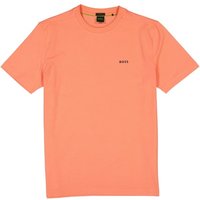 BOSS Green Herren T-Shirt orange Baumwolle von BOSS Green