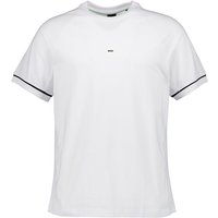 BOSS Green Herren T-Shirt Weiß Baumwoll-Stretch von BOSS Green