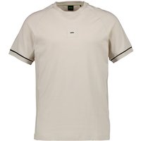 BOSS Green Herren T-Shirt beige Baumwoll-Stretch von BOSS Green