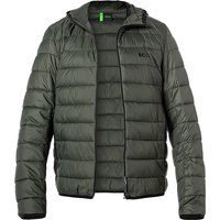 BOSS Green Herren Steppjacke grün Mikrofaser unifarben von BOSS Green