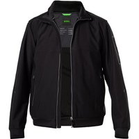 BOSS Green Herren Jacke schwarz Mikrofaser unifarben von BOSS Green