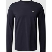 BOSS Green Longsleeve mit Label-Print in Dunkelblau, Größe XL von BOSS Green