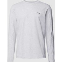 BOSS Green Longsleeve mit Label-Print in Hellgrau, Größe XXL von BOSS Green