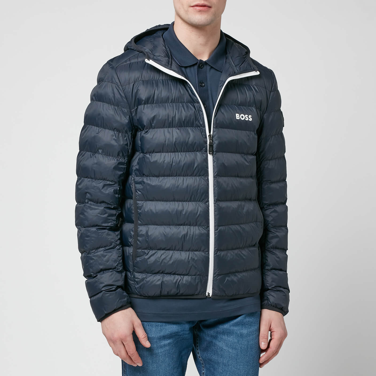 BOSS Green Men's J_Thor Padded Jacket - Dark Blue - L von BOSS Green