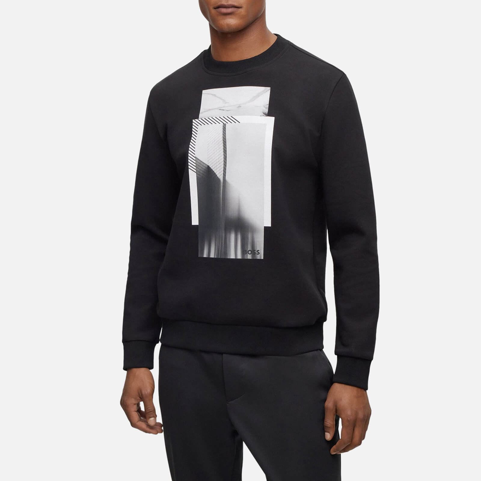 BOSS Green Salbo 1 Graphic Cotton-Blend Sweatshirt - L von BOSS Green