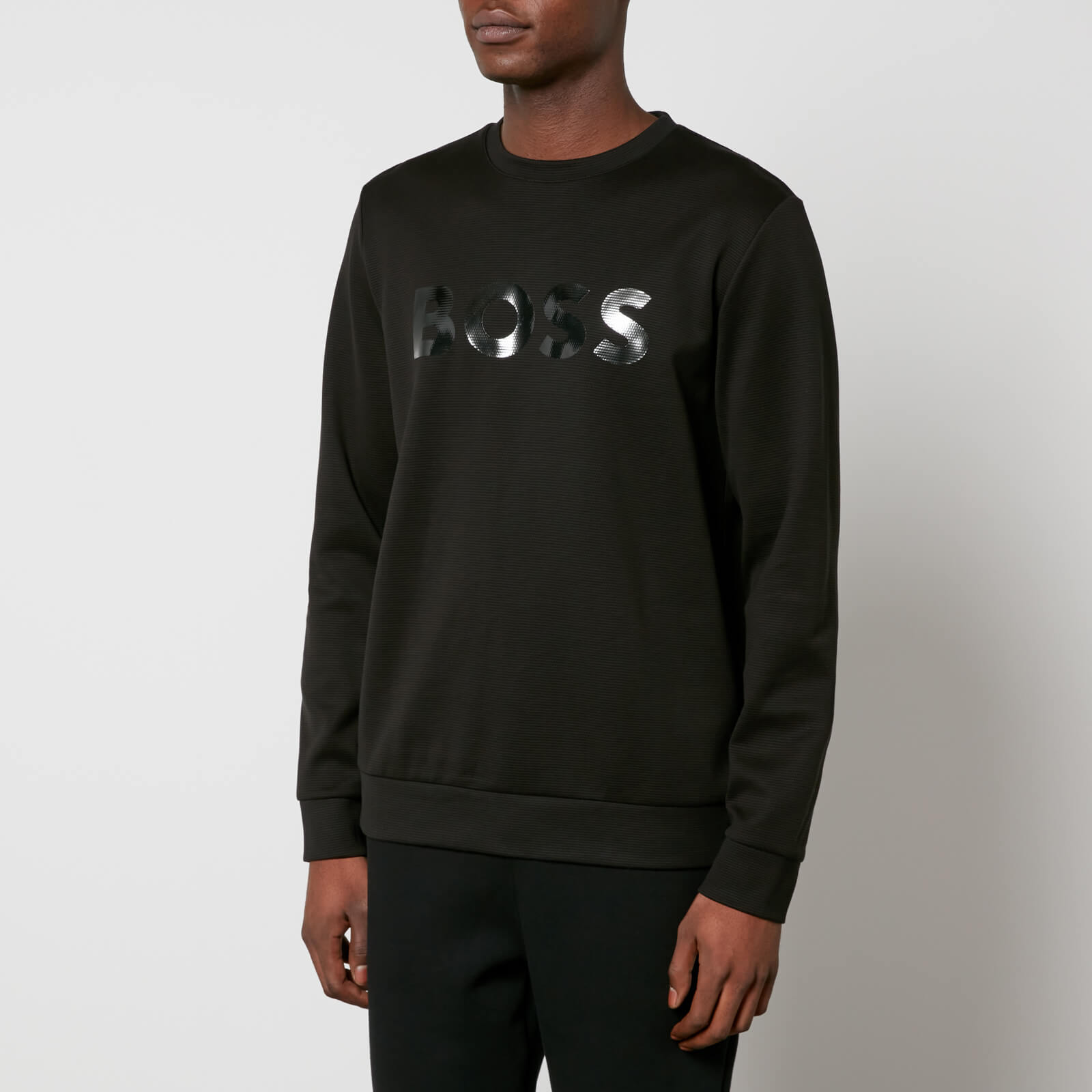 BOSS Green Salbo Mirror Textured Cotton-Jersey Sweatshirt - L von BOSS Green