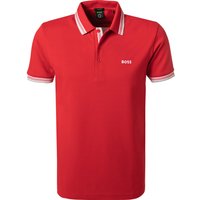 BOSS Green Herren Polo-Shirt rot Baumwoll-Piqué von BOSS Green