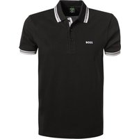 BOSS Green Herren Polo-Shirt schwarz Baumwoll-Piqué von BOSS Green