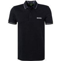 BOSS Green Herren Polo-Shirt blau Baumwoll-Jersey Slim Fit von BOSS Green