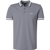 BOSS Green Herren Polo-Shirt grau von BOSS Green