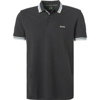 BOSS Green Herren Polo-Shirt grau Baumwoll-Piqué von BOSS Green