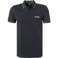 BOSS Green Herren Polo-Shirt grau Baumwoll-Jersey Slim Fit von BOSS Green