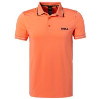 BOSS Green Herren Polo-Shirt orange Mikrofaser Slim Fit von BOSS Green