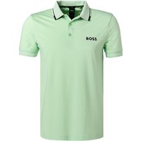 BOSS Green Herren Polo-Shirt orange Mikrofaser Slim Fit von BOSS Green