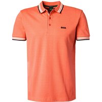 BOSS Green Herren Polo-Shirt orange Baumwoll-Piqué von BOSS Green