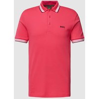 BOSS Green Poloshirt mit Kontraststreifen Modell 'PADDY' in Pink, Größe M von BOSS Green