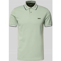 BOSS Green Poloshirt mit Label-Detail Modell 'Paul' in Mint, Größe XXXL von BOSS Green