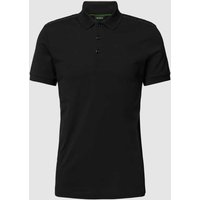 BOSS Green Poloshirt mit Label-Print Modell 'Paule Mirror' in Black, Größe M von BOSS Green