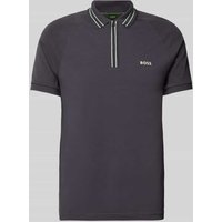 BOSS Green Poloshirt mit Label-Print Modell 'Paule' in Anthrazit, Größe L BOSS Green Poloshirt mit Label-Print Modell 'Paule' in Anthrazit, Größe L von BOSS Green