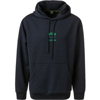 BOSS Green Herren Hoodie blau unifarben,Logo und Motiv von BOSS Green