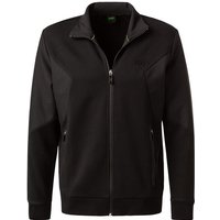 BOSS Green Herren Sweatjacke schwarz Baumwolle unifarben von BOSS Green