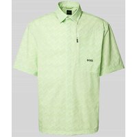 BOSS Green Regular Fit Freizeithemd mit Allover-Print Modell 'Bechno' in Hellgruen, Größe XXL von BOSS Green