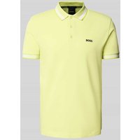 BOSS Green Regular Fit Poloshirt aus reiner Baumwolle in Hellgruen, Größe XXL von BOSS Green