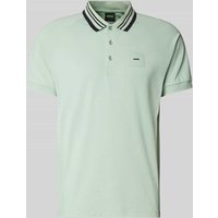 BOSS Green Regular Fit Poloshirt mit Label-Badge Modell 'Paddy' in Mint, Größe XL von BOSS Green