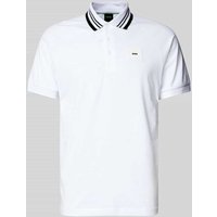 BOSS Green Regular Fit Poloshirt mit Label-Badge Modell 'Paddy' in Weiss, Größe XXL von BOSS Green