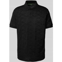 BOSS Green Regular Fit Poloshirt mit Label-Detail Modell 'Pirax' in Black, Größe XXXL von BOSS Green