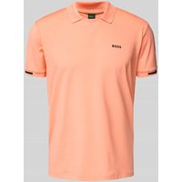 BOSS Green Regular Fit Poloshirt mit Label-Print Modell 'Palle' in Lachs, Größe M von BOSS Green