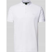 BOSS Green Regular Fit Poloshirt mit Label-Stitching Modell 'PADDY' in Weiss, Größe XXXL von BOSS Green