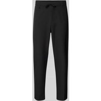 BOSS Green Regular Fit Stoffhose mit Tunnelzug Modell 'Convert' in Black, Größe 50 von BOSS Green