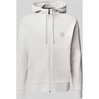 BOSS Green Regular Fit Sweatjacke aus Baumwoll-Mix in Hellgrau, Größe XXL BOSS Green Regular Fit Sweatjacke aus Baumwoll-Mix in Hellgrau, Größe XXL von BOSS Green