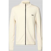 BOSS Green Regular Fit Sweatjacke aus Viskose-Mix Modell 'KN_LEAGUE FZ' in Beige, Größe XXL von BOSS Green