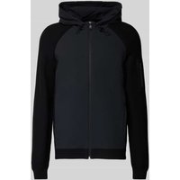 BOSS Green Regular Fit Sweatjacke aus Viskose-Mix Modell 'URBAN COMMUTER' in Black, Größe L von BOSS Green