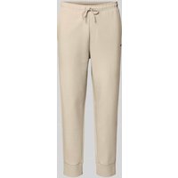 BOSS Green Regular Fit Sweatpants aus Baumwoll-Mix in Beige, Größe XXL von BOSS Green